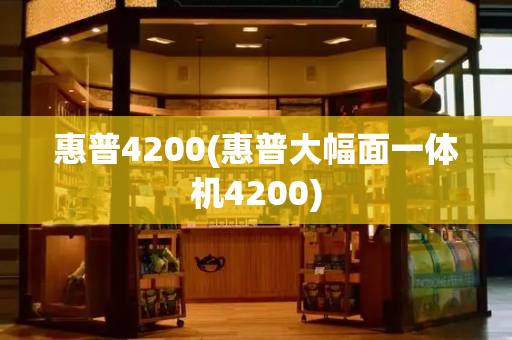 惠普4200(惠普大幅面一体机4200)