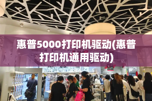 惠普5000打印机驱动(惠普打印机通用驱动)-第1张图片-星选测评