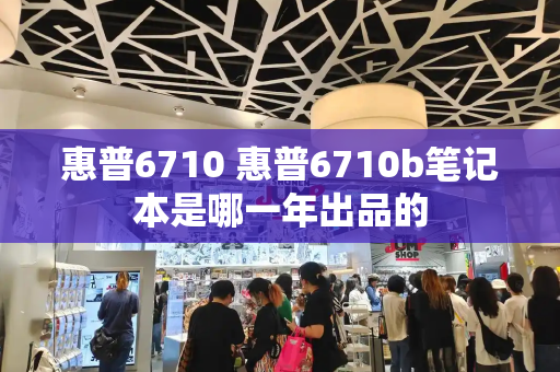 惠普6710 惠普6710b笔记本是哪一年出品的