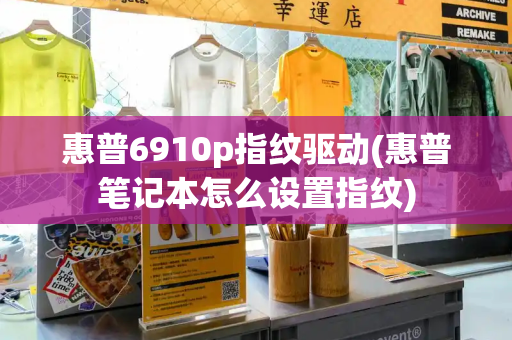 惠普6910p指纹驱动(惠普笔记本怎么设置指纹)
