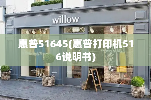 惠普51645(惠普打印机516说明书)-第1张图片-星选测评