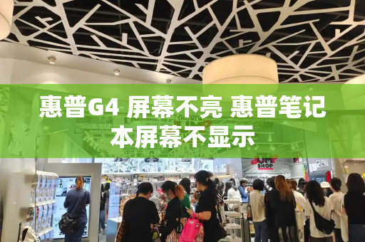 惠普G4 屏幕不亮 惠普笔记本屏幕不显示-第1张图片-星选测评