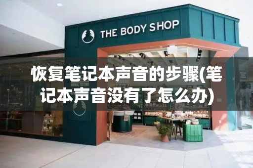 恢复笔记本声音的步骤(笔记本声音没有了怎么办)