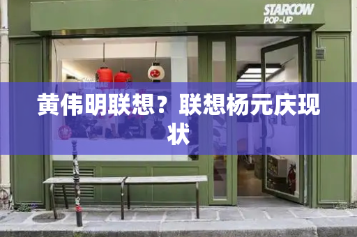 黄伟明联想？联想杨元庆现状