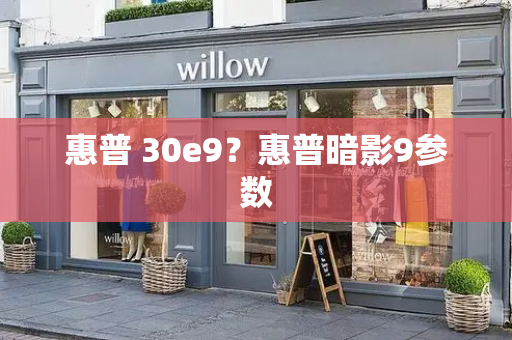 惠普 30e9？惠普暗影9参数-第1张图片-星选测评