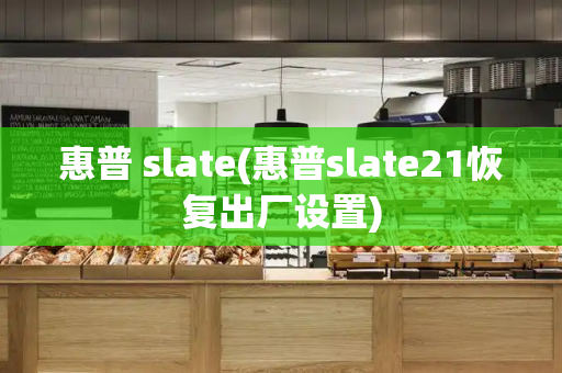 惠普 slate(惠普slate21恢复出厂设置)-第1张图片-星选测评
