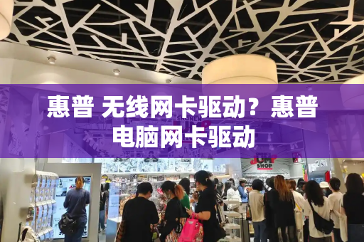 惠普 无线网卡驱动？惠普电脑网卡驱动-第1张图片-星选测评