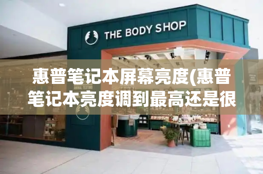 惠普笔记本屏幕亮度(惠普笔记本亮度调到最高还是很暗)