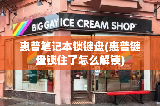 惠普笔记本锁键盘(惠普键盘锁住了怎么解锁)-第1张图片-星选测评