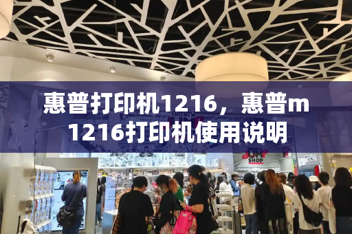 惠普打印机1216，惠普m1216打印机使用说明