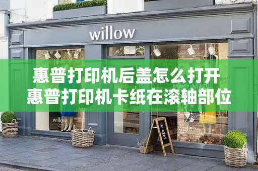 惠普打印机后盖怎么打开 惠普打印机卡纸在滚轴部位