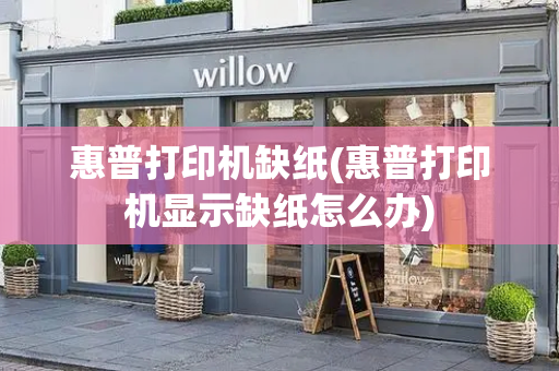 惠普打印机缺纸(惠普打印机显示缺纸怎么办)