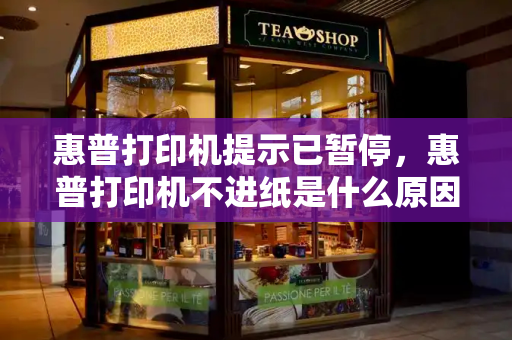 惠普打印机提示已暂停，惠普打印机不进纸是什么原因