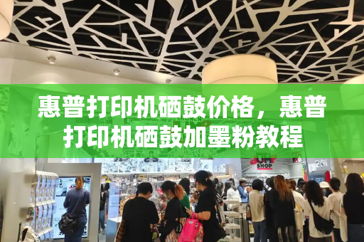 惠普打印机硒鼓价格，惠普打印机硒鼓加墨粉教程-第1张图片-星选测评