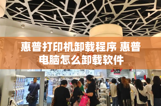 惠普打印机卸载程序 惠普电脑怎么卸载软件