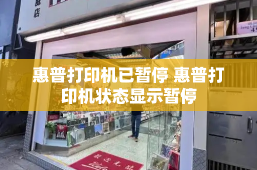 惠普打印机已暂停 惠普打印机状态显示暂停-第1张图片-星选测评