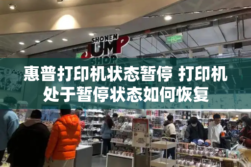 惠普打印机状态暂停 打印机处于暂停状态如何恢复