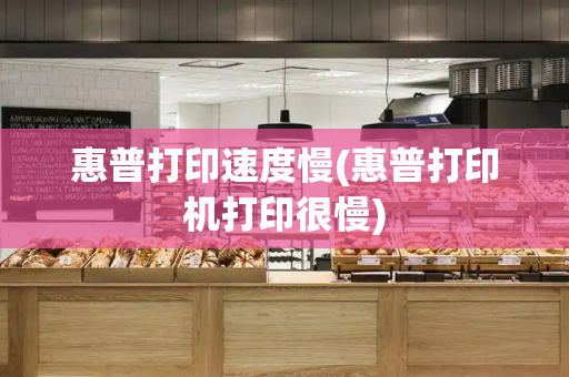 惠普打印速度慢(惠普打印机打印很慢)-第1张图片-星选测评