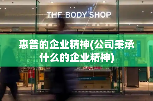 惠普的企业精神(公司秉承什么的企业精神)-第1张图片-星选测评