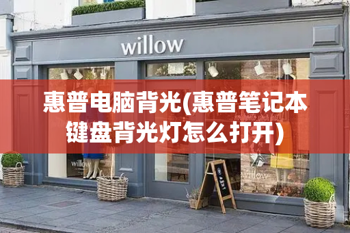 惠普电脑背光(惠普笔记本键盘背光灯怎么打开)-第1张图片-星选测评