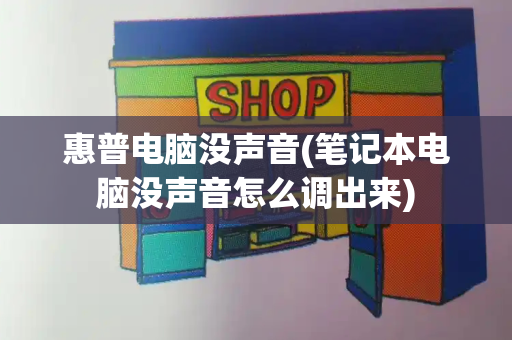 惠普电脑没声音(笔记本电脑没声音怎么调出来)-第1张图片-星选测评