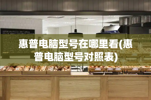 惠普电脑型号在哪里看(惠普电脑型号对照表)-第1张图片-星选测评