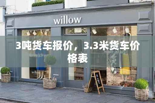 3吨货车报价，3.3米货车价格表-第1张图片-星选测评