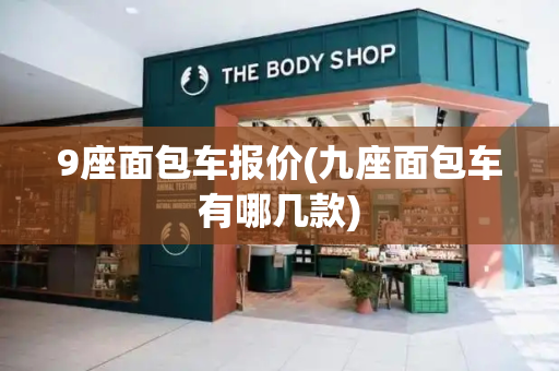 9座面包车报价(九座面包车有哪几款)