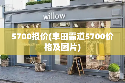 5700报价(丰田霸道5700价格及图片)