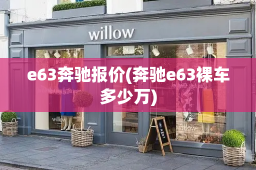 e63奔驰报价(奔驰e63裸车多少万)-第1张图片-星选测评