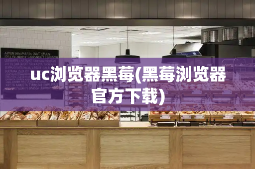 uc浏览器黑莓(黑莓浏览器官方下载)