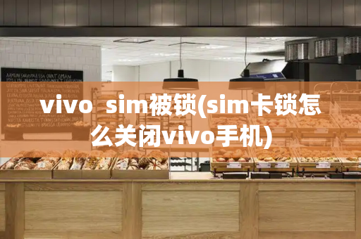 vivo  sim被锁(sim卡锁怎么关闭vivo手机)-第1张图片-星选测评