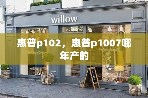 惠普p102，惠普p1007哪年产的