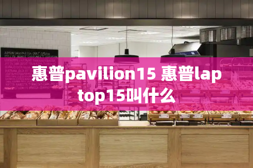 惠普pavilion15 惠普laptop15叫什么-第1张图片-星选测评