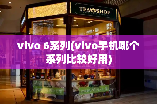 vivo 6系列(vivo手机哪个系列比较好用)