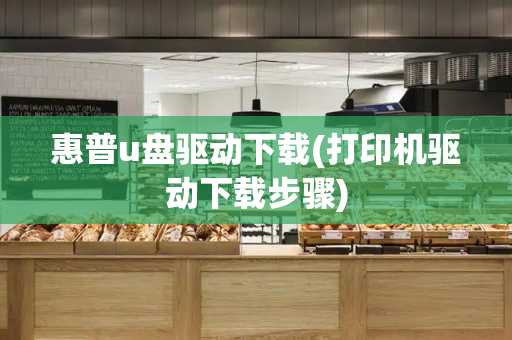 惠普u盘驱动下载(打印机驱动下载步骤)-第1张图片-星选测评