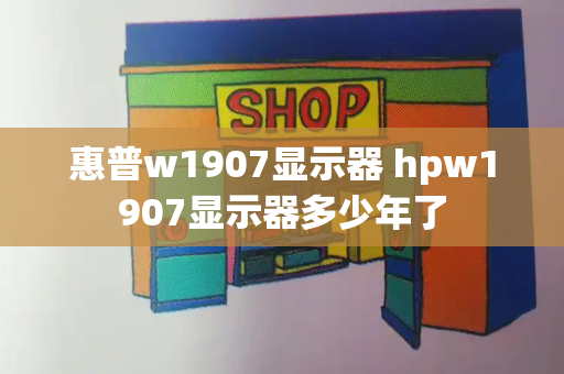惠普w1907显示器 hpw1907显示器多少年了