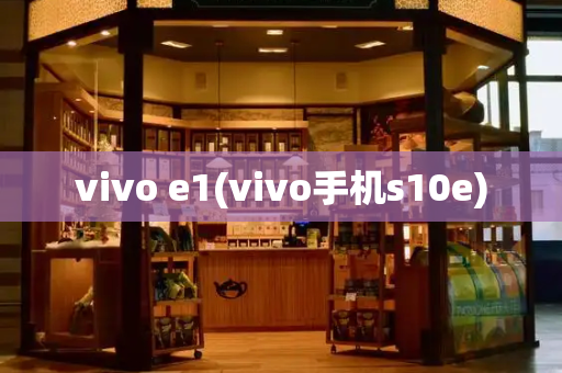 vivo e1(vivo手机s10e)