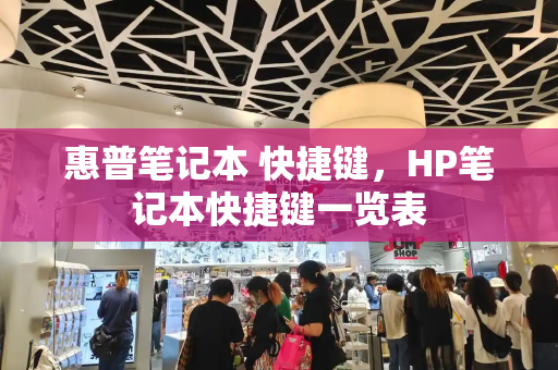 惠普笔记本 快捷键，HP笔记本快捷键一览表