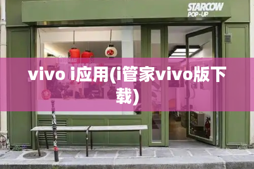 vivo i应用(i管家vivo版下载)