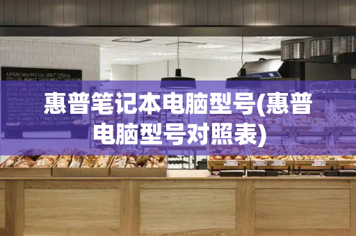 惠普笔记本电脑型号(惠普电脑型号对照表)-第1张图片-星选测评