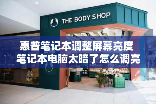 惠普笔记本调整屏幕亮度 笔记本电脑太暗了怎么调亮-第1张图片-星选测评