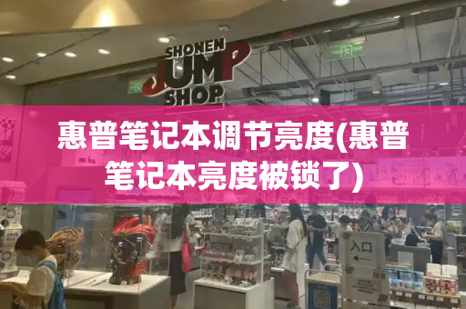 惠普笔记本调节亮度(惠普笔记本亮度被锁了)