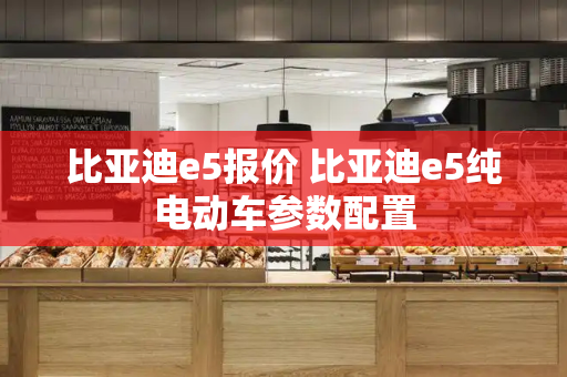 比亚迪e5报价 比亚迪e5纯电动车参数配置