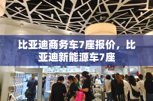 比亚迪商务车7座报价，比亚迪新能源车7座