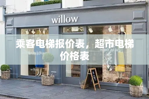 乘客电梯报价表，超市电梯价格表-第1张图片-星选测评