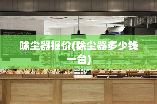 除尘器报价(除尘器多少钱一台)-第1张图片-星选测评