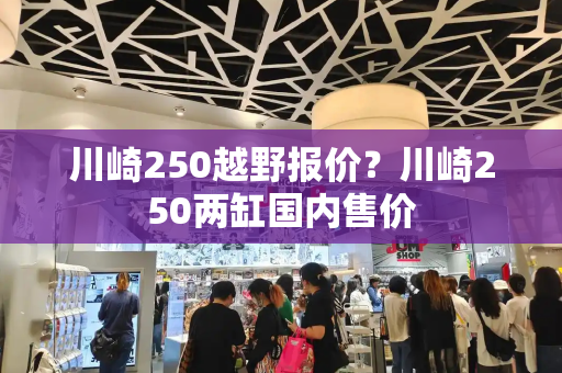 川崎250越野报价？川崎250两缸国内售价