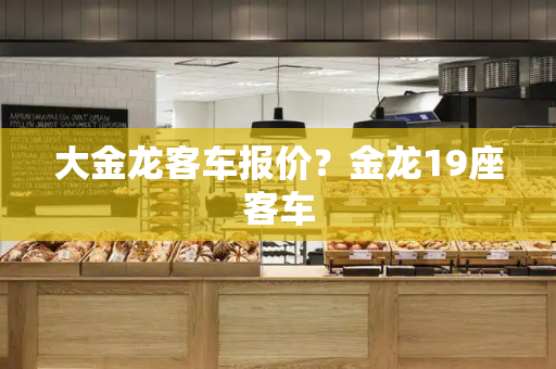 大金龙客车报价？金龙19座客车-第1张图片-星选测评