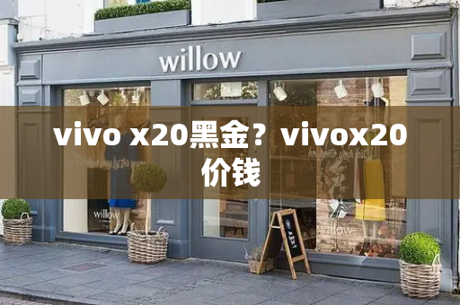 vivo x20黑金？vivox20价钱